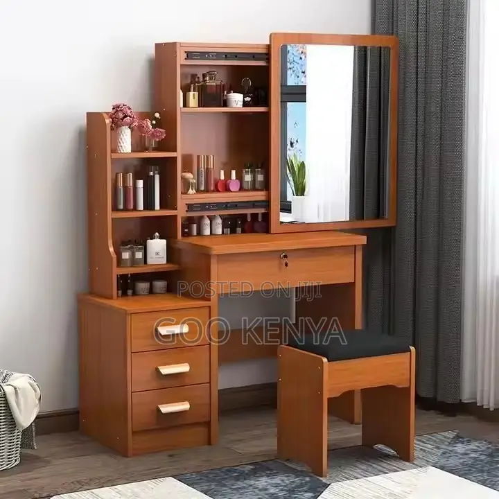 Home Dressers ; Brown Dressing Wooden Table