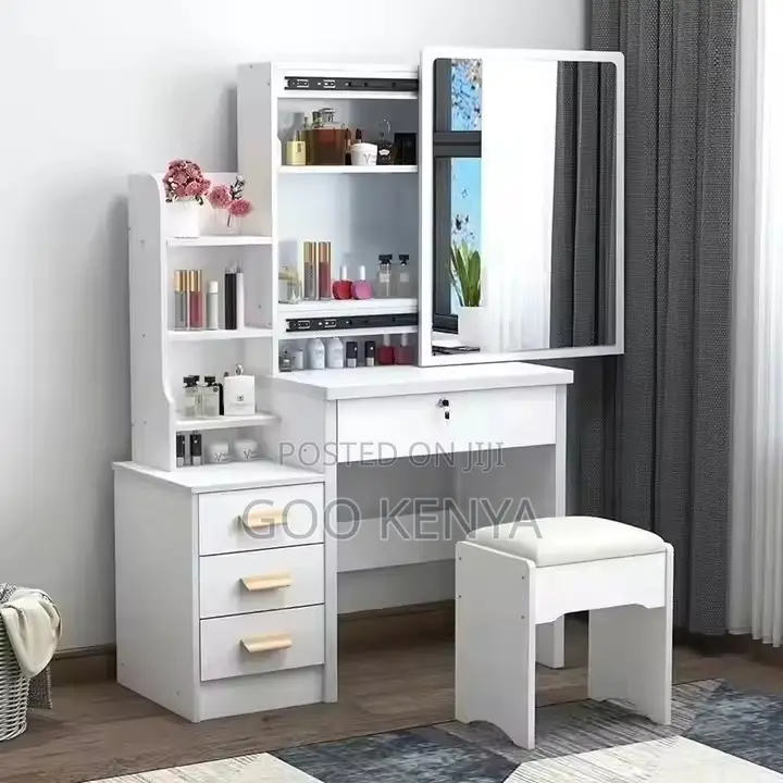 Home Dressers ; Brown Dressing Wooden Table