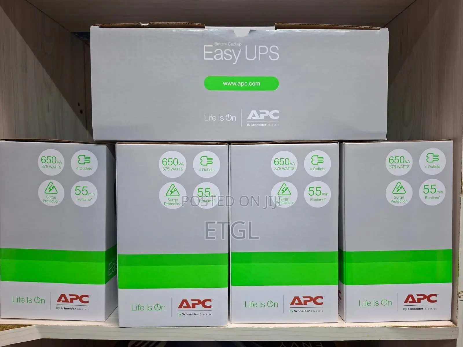 APC Back-Ups 650va, 230v, Avr, Universal Sockets Bv650i-MSX