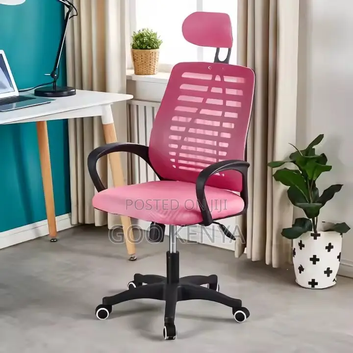 Office Chair ; Adjustable Mesh Headrest Office Chair