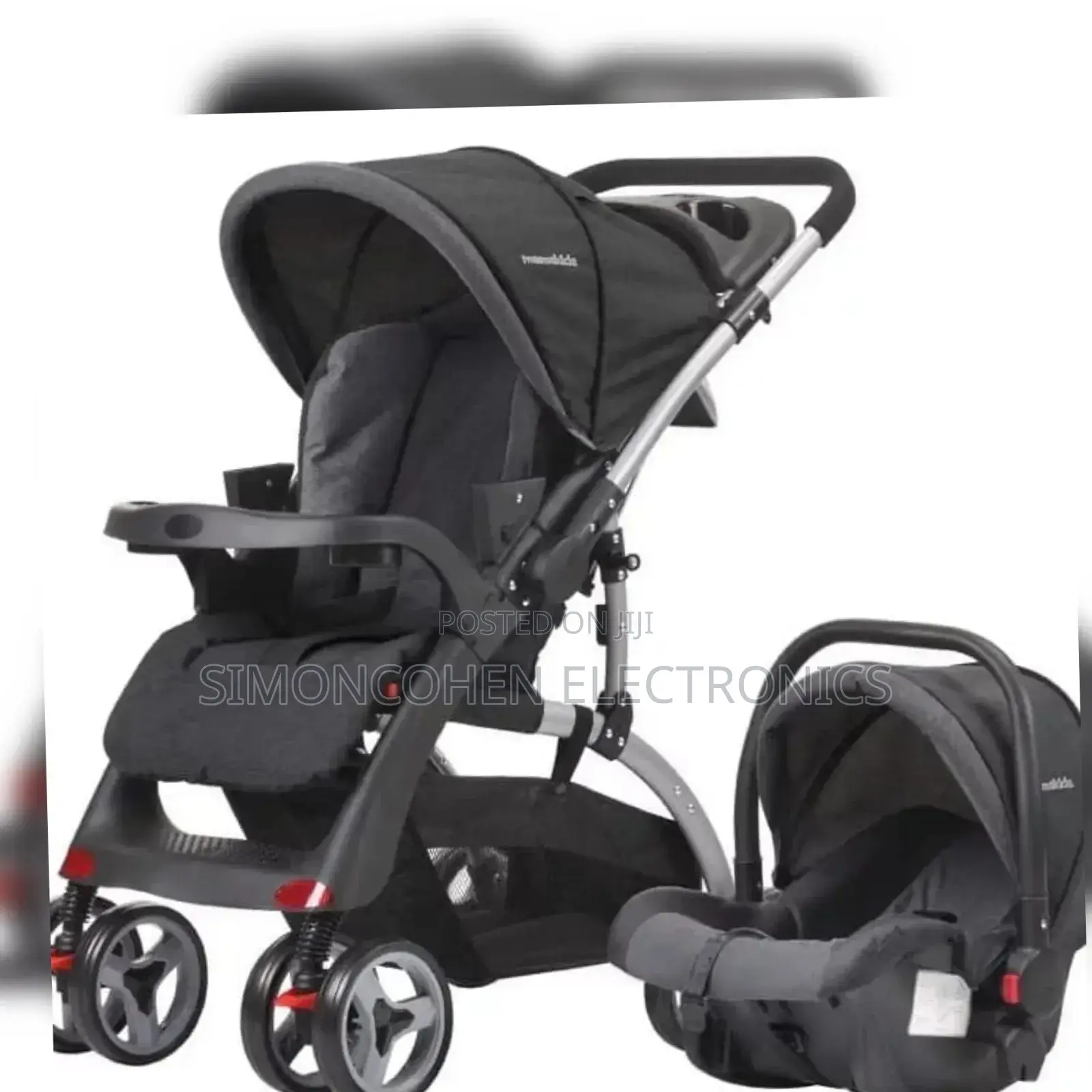 Baby Stroller With Carry Cot and Detachable Feeding Platform