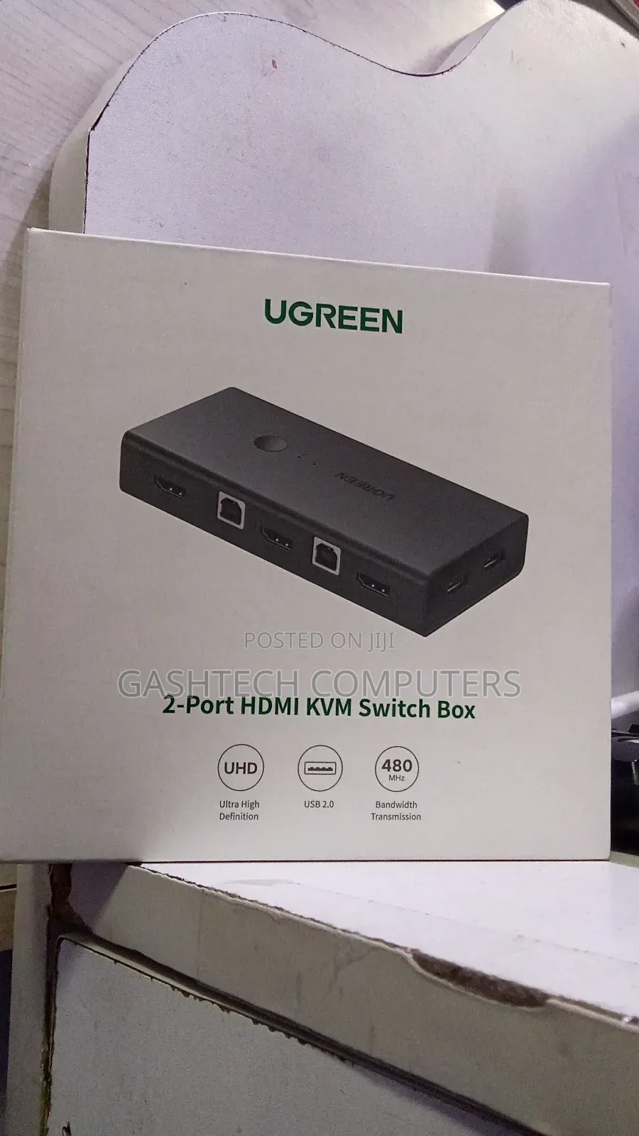 Ugreen Hdmi Switch Box 2 in 1 Out KVM Switching Cm200