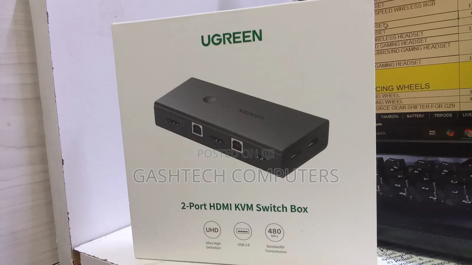 Cm 200 Ugreen Hdmi Switch Box KVM Switching 2 in 1 Out