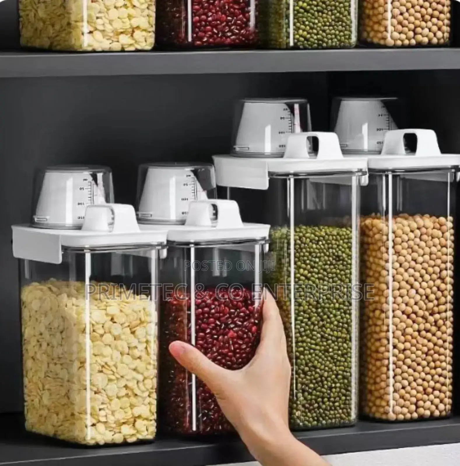 Storage Containers With Measuring Cup