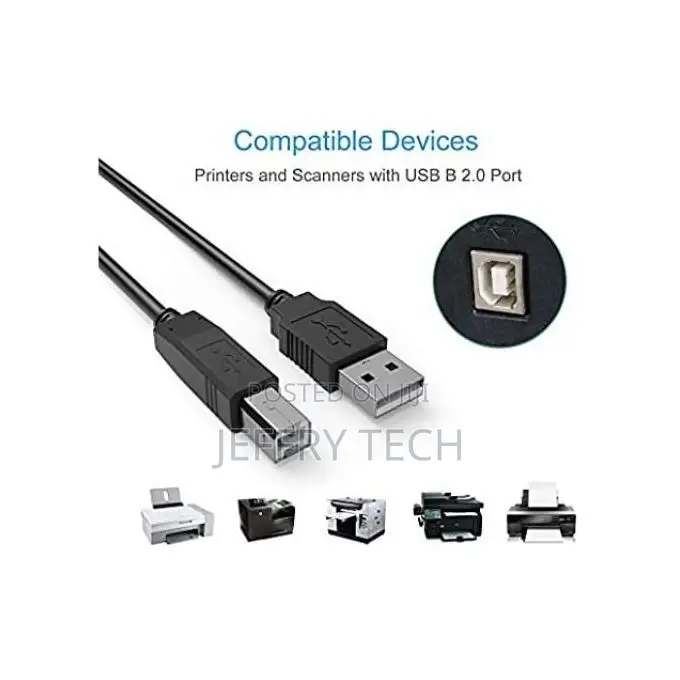 Usb a to B Printer Cable for Printers Scanners