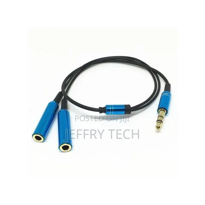 Cable 3.5mm Jack Cable 1 Male to 2 Female Microphone Y Spli