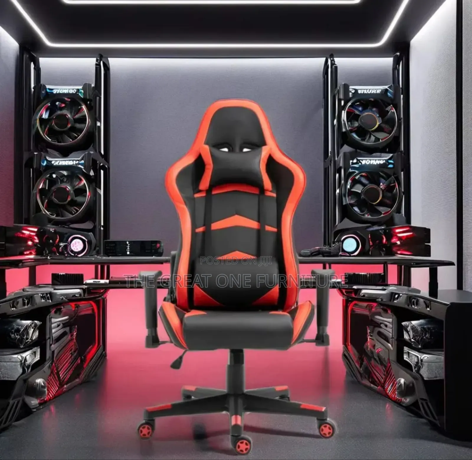 Adjustable High Back Ergonomic Gaming Chair Uhg5f
