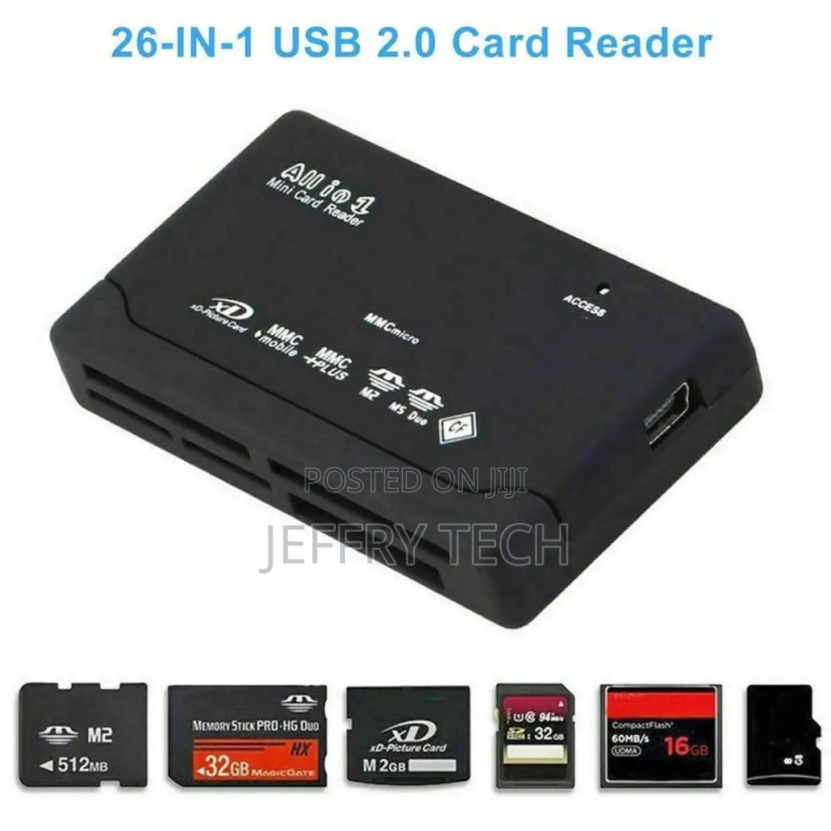 All in One Usb 2.0 Card Reader (Sd / Microsd / M2 / Xd / Cf)