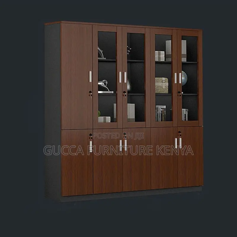 Cabinets:3-Wide Filing Wood Storage Office Cabinet