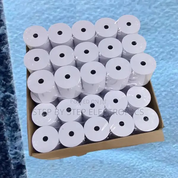 50 Pieces of 80mm by 80mm by 13mm Thermal Rolls Paper Rolls