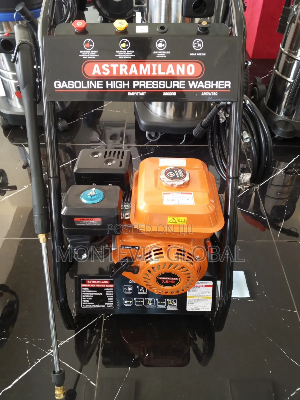 Astra Milano 7.5hp Petrol Car Wash Machine