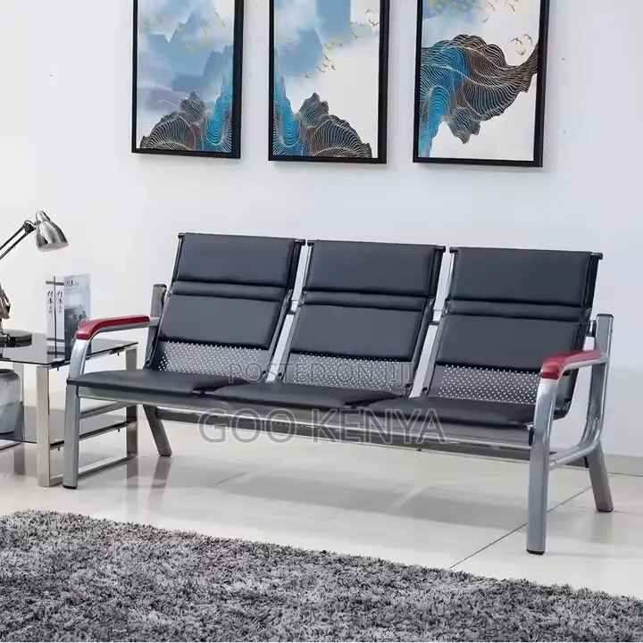 Office Bench ; Waiting Gang Chair 3-5 Seater Link Bench