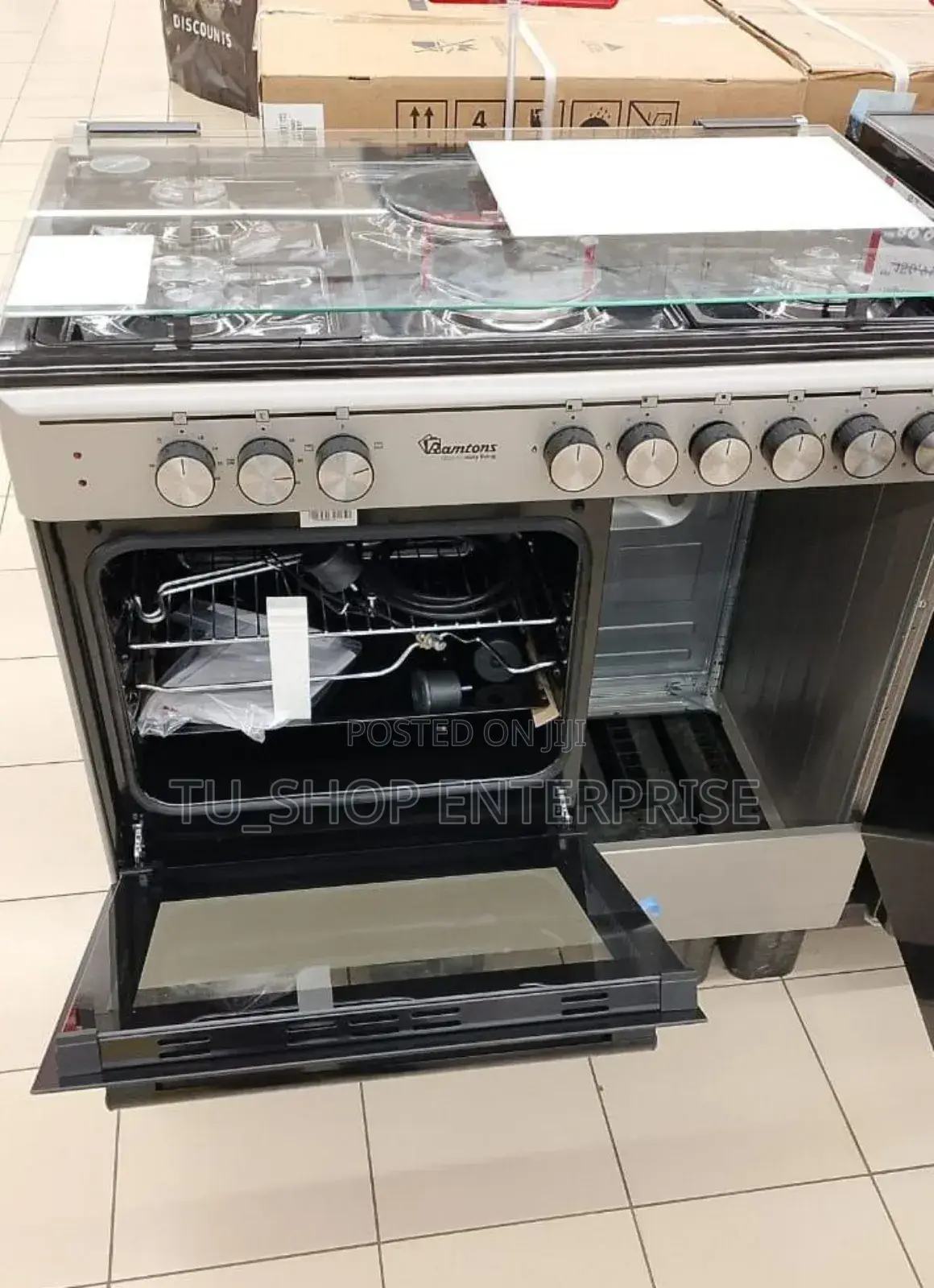 Ramtons Rf/496- 60*90 Stainless Steel Cooker (1yr Wrty)