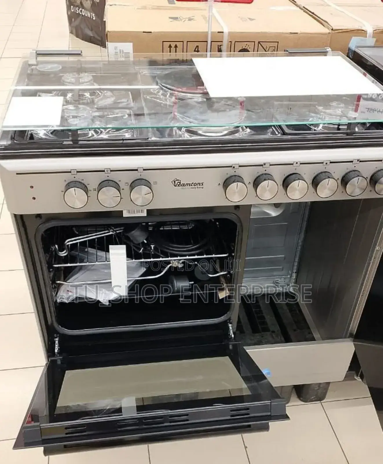 Cooker! Ramtons Rf/496- 60*90 Stainless Steel ) With G