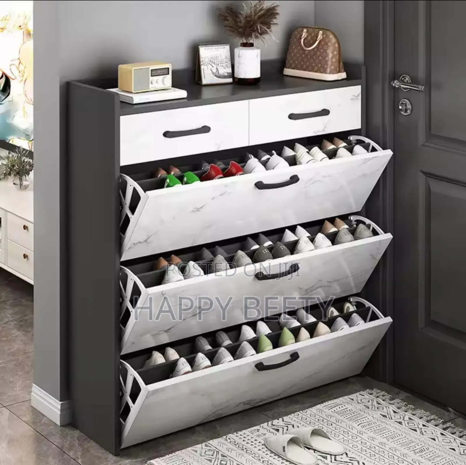 Bucket Flip Shoe Rack