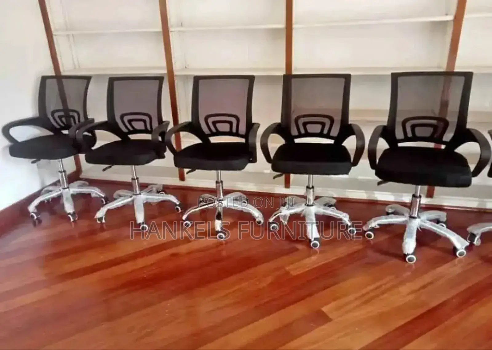 Silver Metallic Base Office Chair