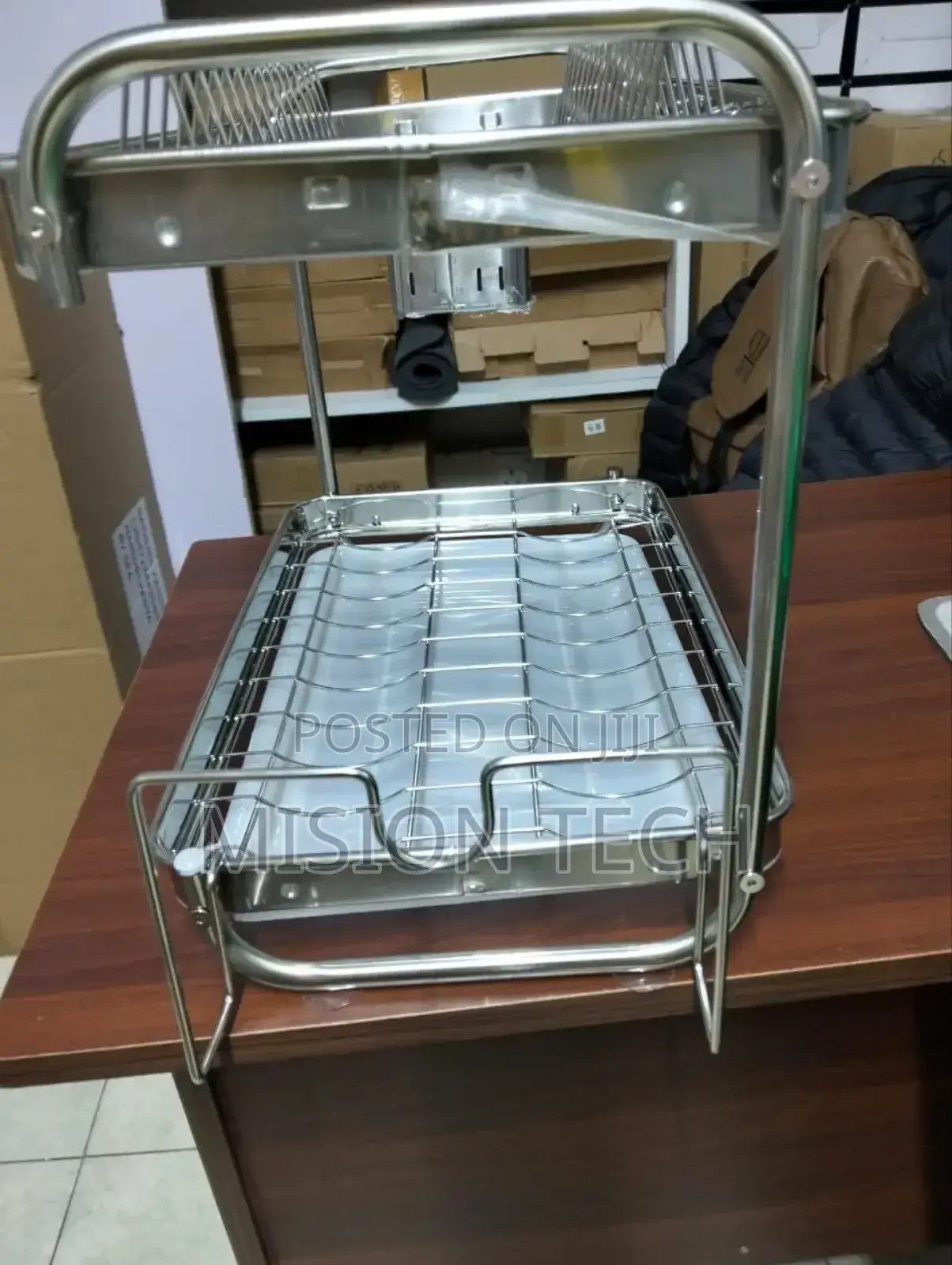 201ss Material 2-Tier Kitchen Chrome Plated 