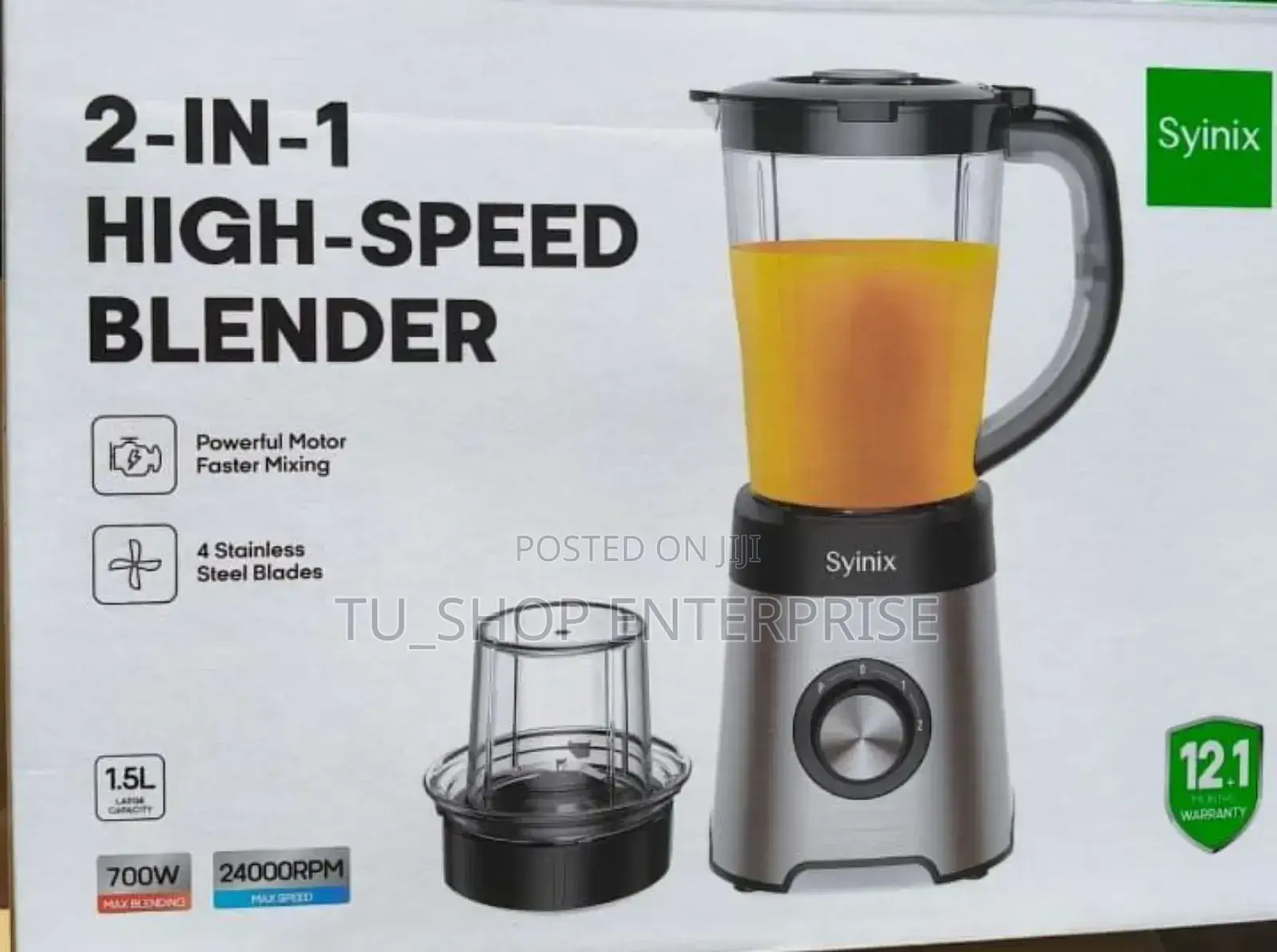 2in1blender!!Syinix 2in1blender With Safety Lock