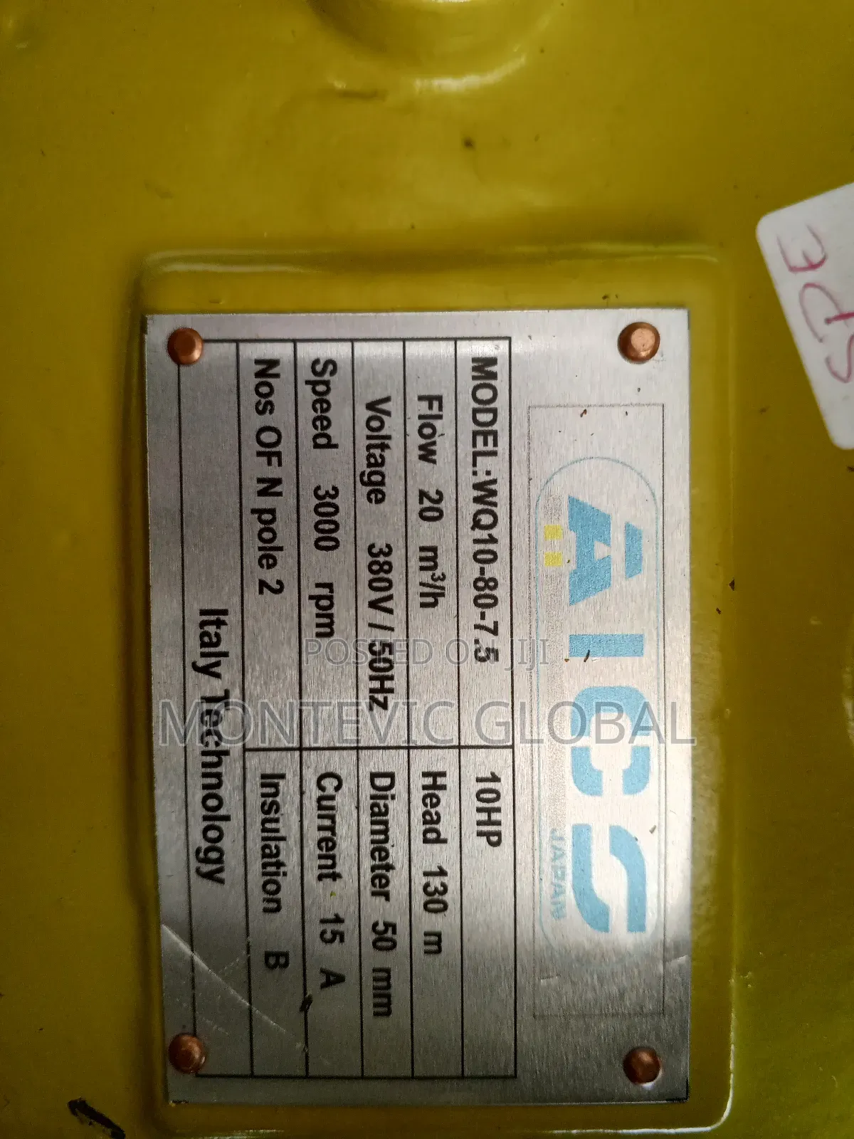 10hp Aico Submersible Pump or Sewage Pump