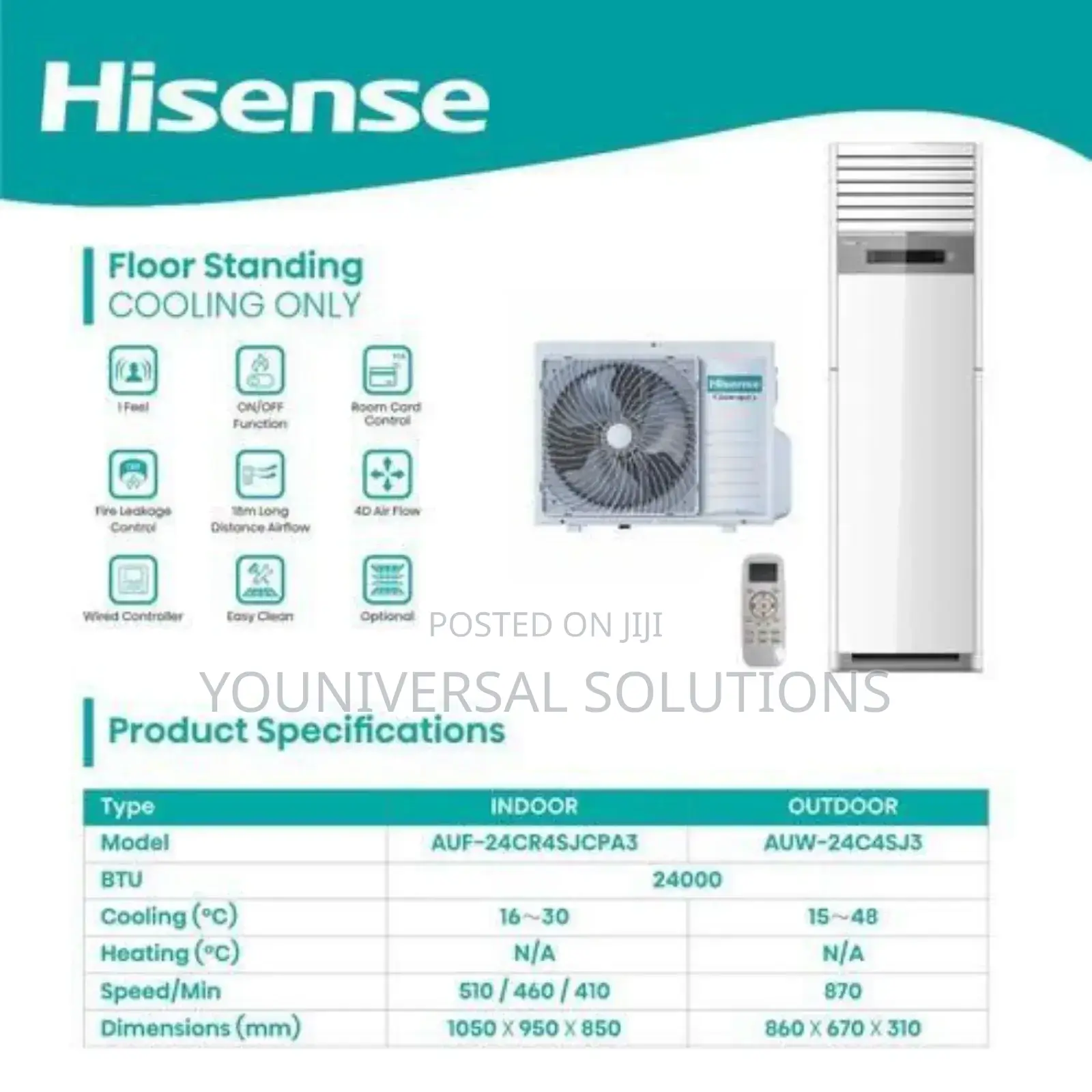 Hisense Floor Standing 18000 Btu