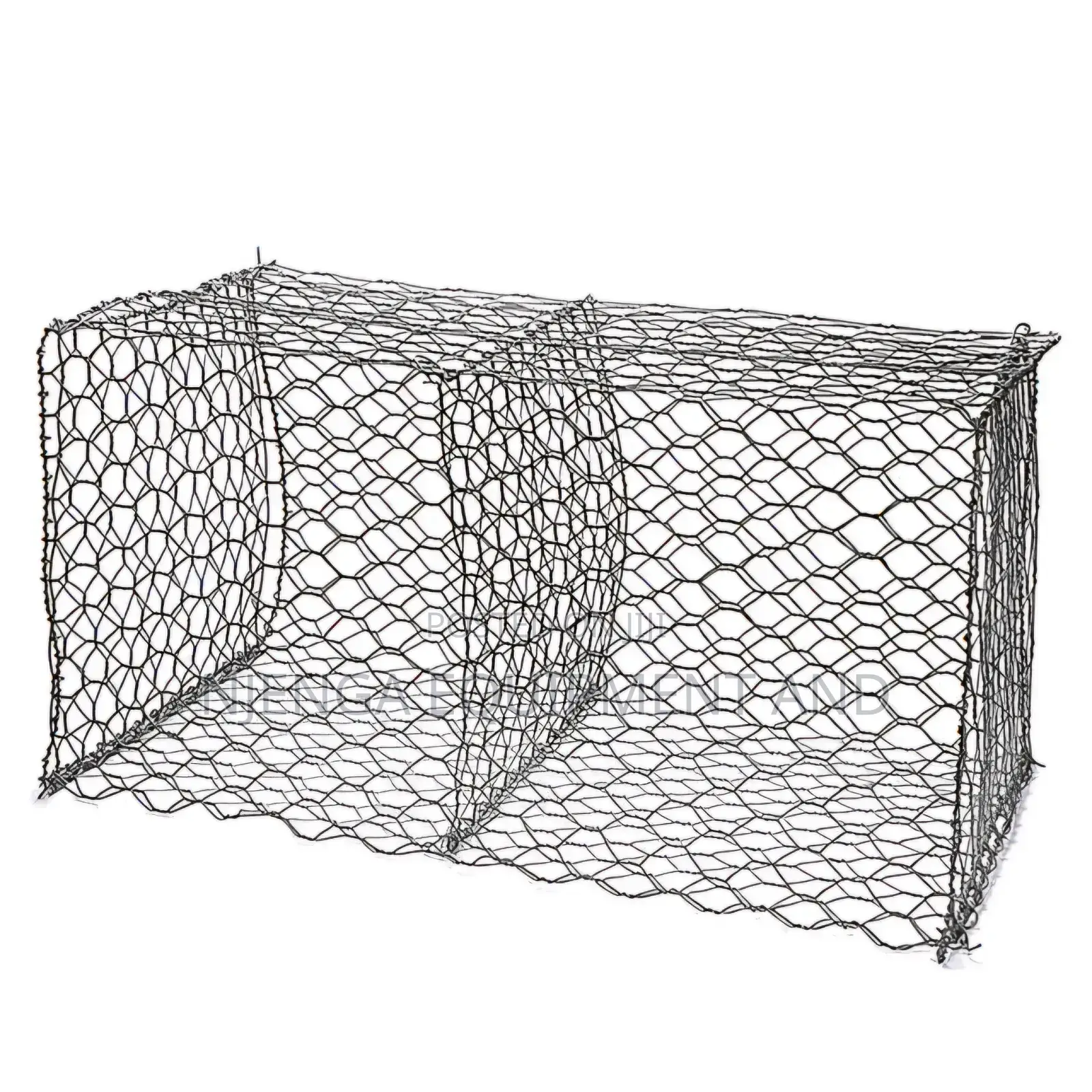 Galvanized Gabion Rock-Containment Baskets