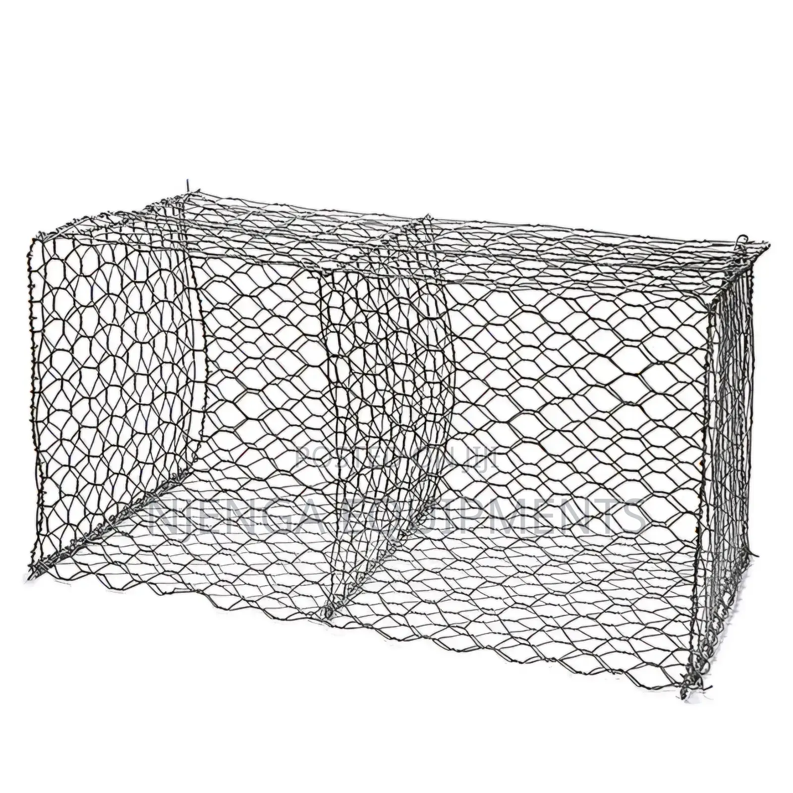 Galvanized Gabion Rock-Containment Baskets