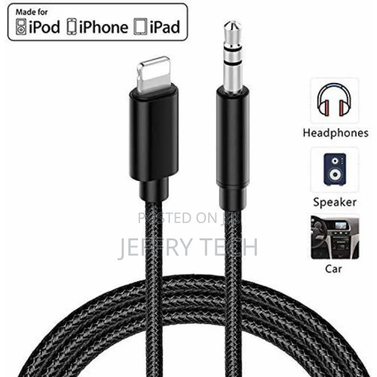 No-Brand
Lightning to 3.5 Aux Braided Audio Adapter Cable