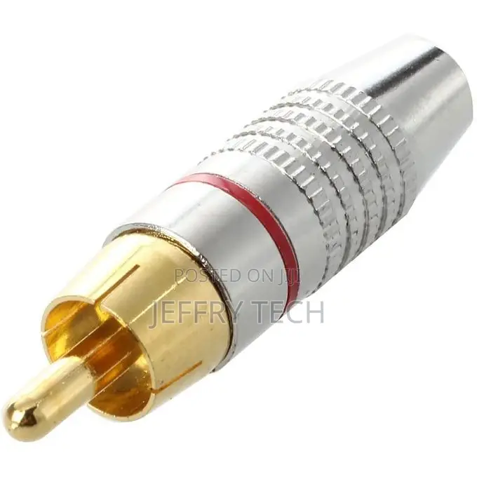 2 PCS Rca Male Connector, Audio Plug for Microphones