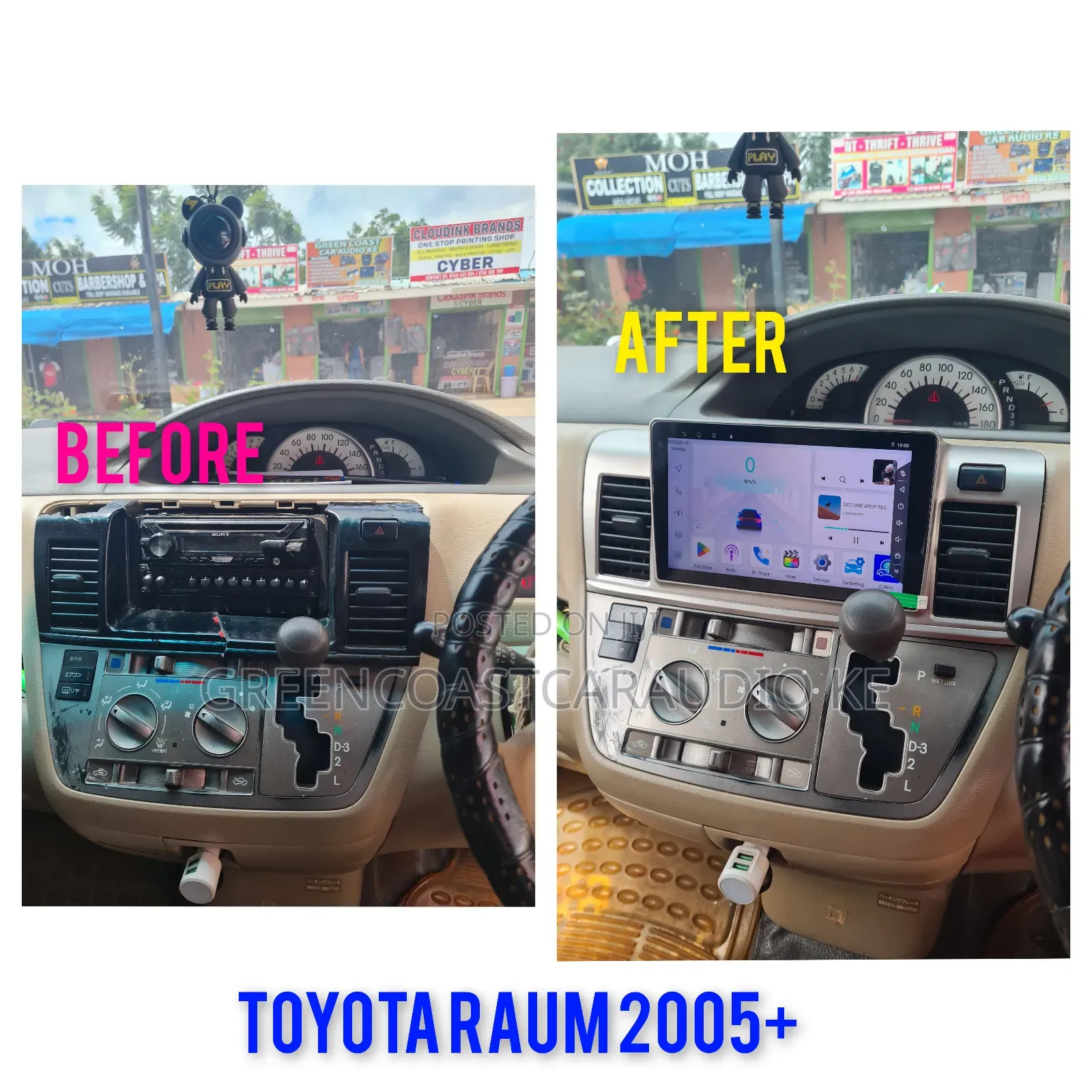 Toyota Raum 2005+9 Inches Android Plus Frame