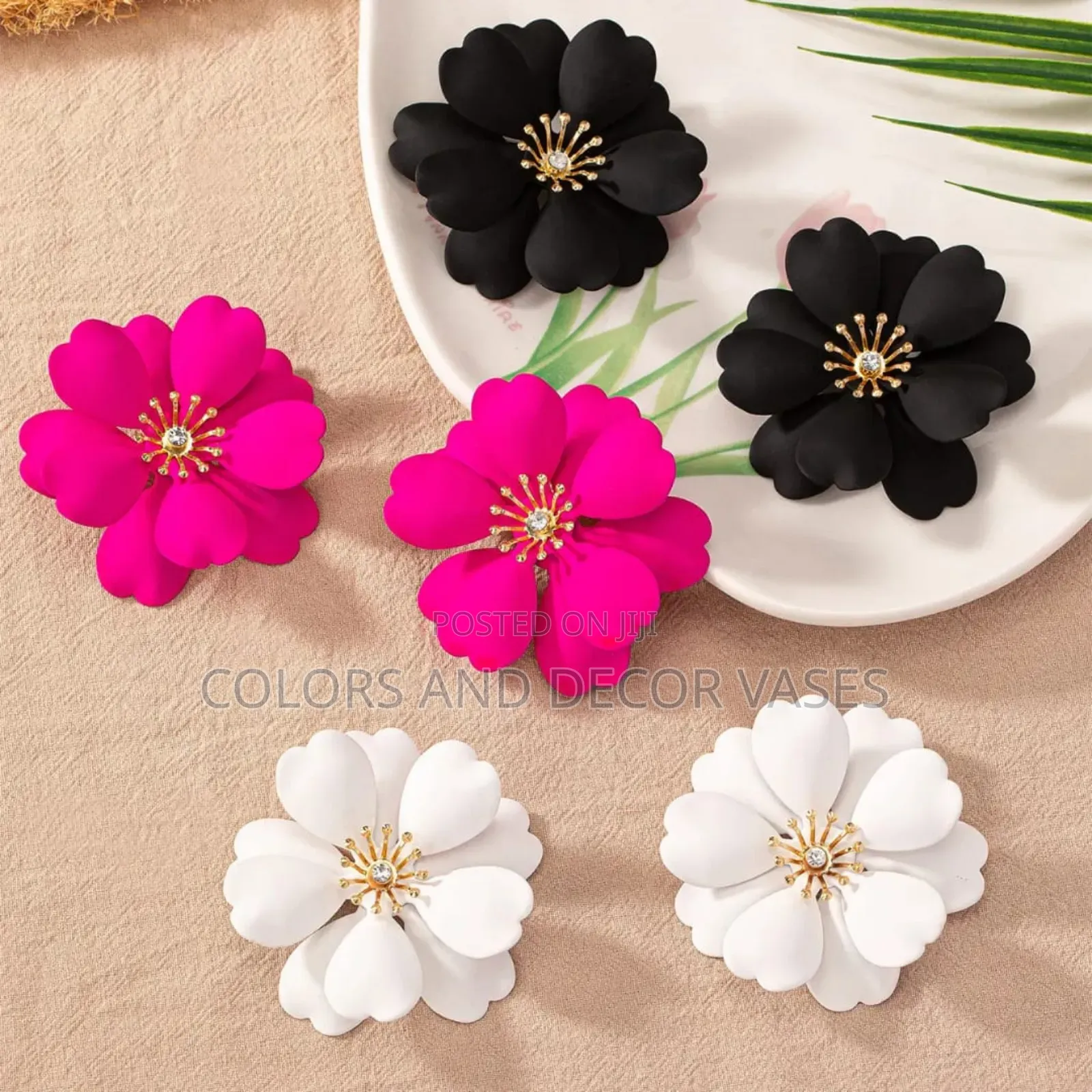 Flowered Earings in Stock