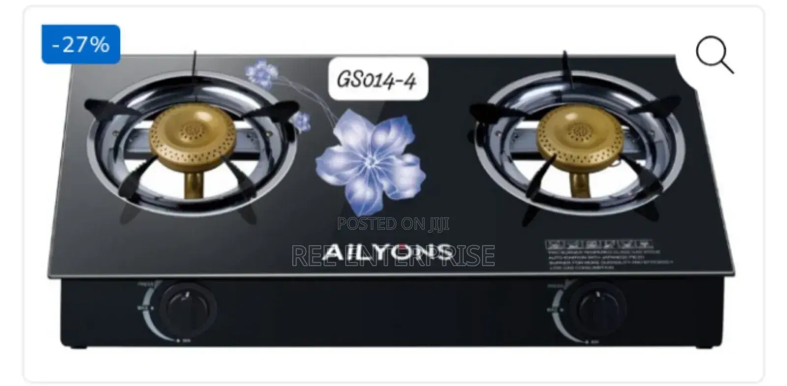 Elegant and Modern Aesthetic Ailyons 2 Burner Cooker