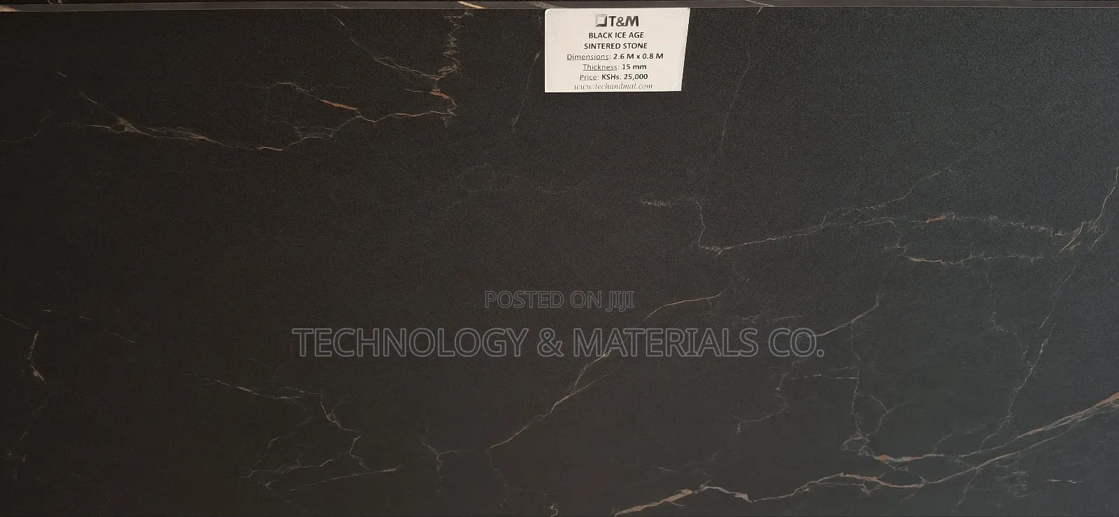 Kitchen Counter- Gold Veins Black