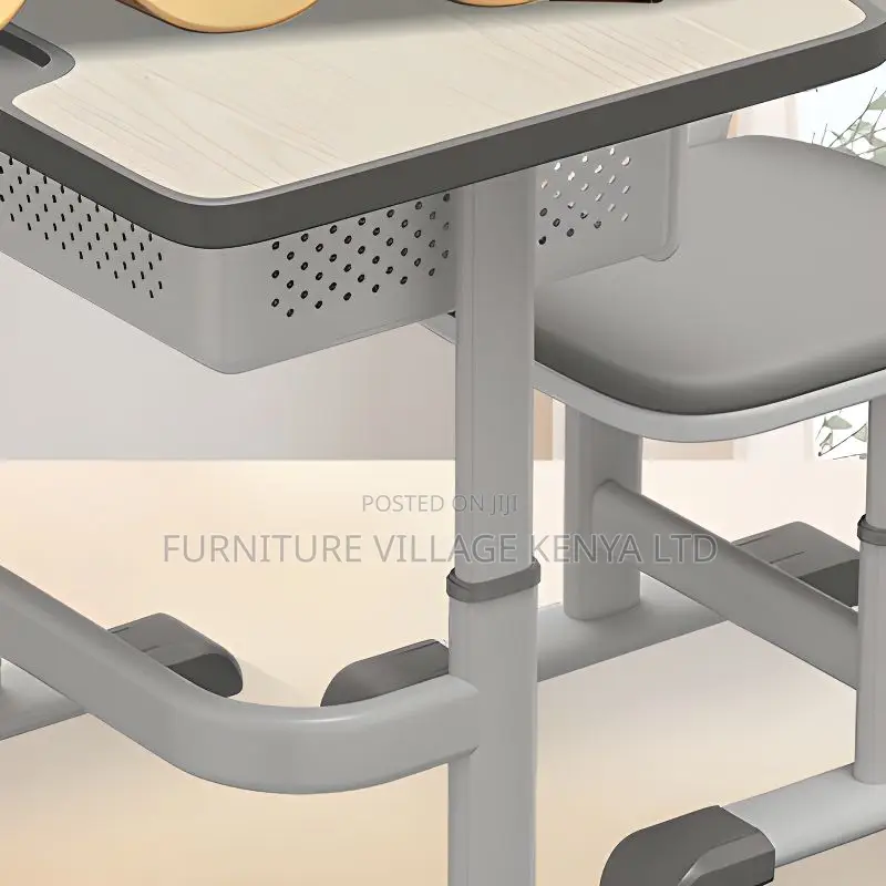 Kid's Furniture;Modern Blue Kids School Desk With Chair Set