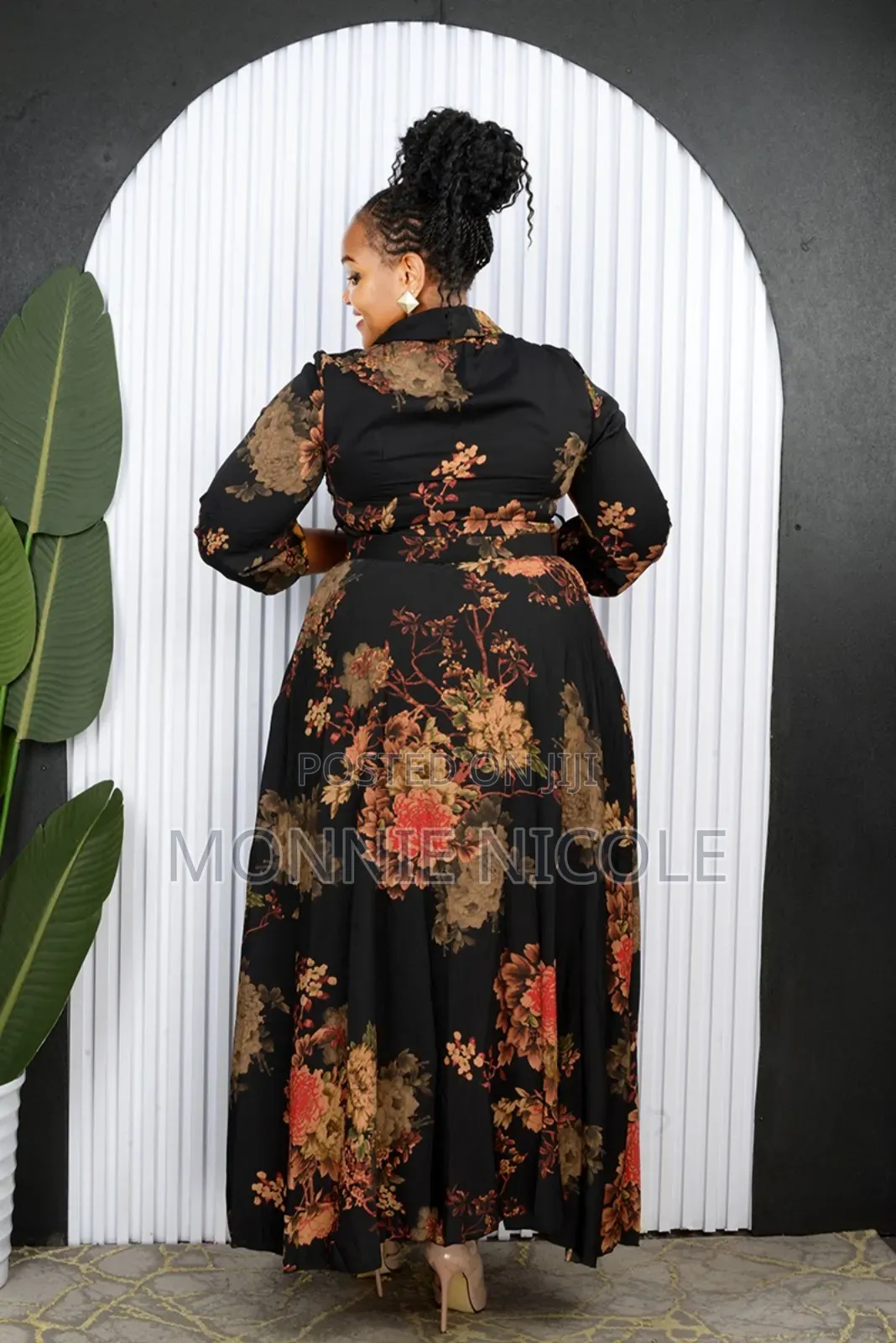 Elegant Long Dress/Breastfeeding Friendly
