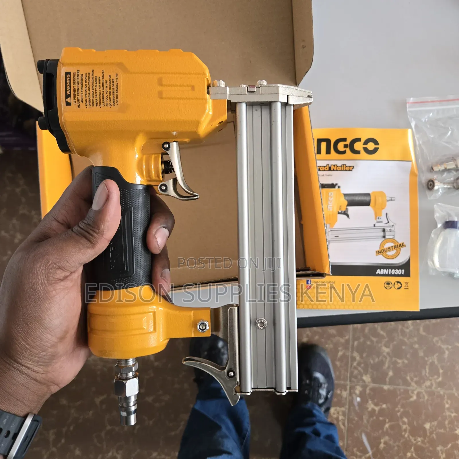 Ingco Brad Nailers Pneumatic Ga18 Air Compressor Staple Gun