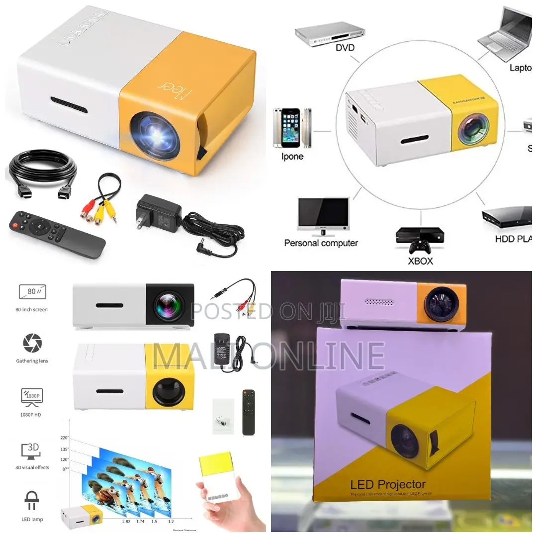 Mini Led Projector Yg300 LCD 1080p Portable Projector