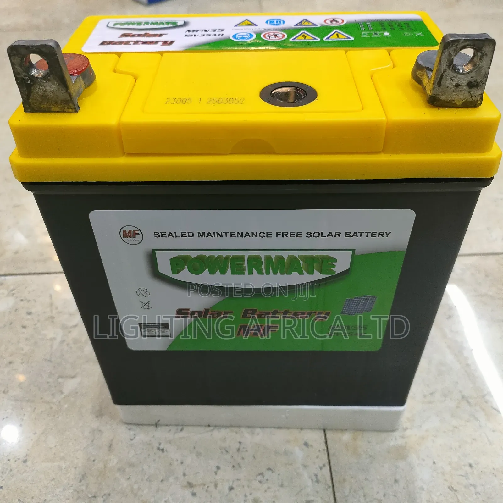 35ah - 12v Maintenance Free Quality Solar Battery for (Lights Music)