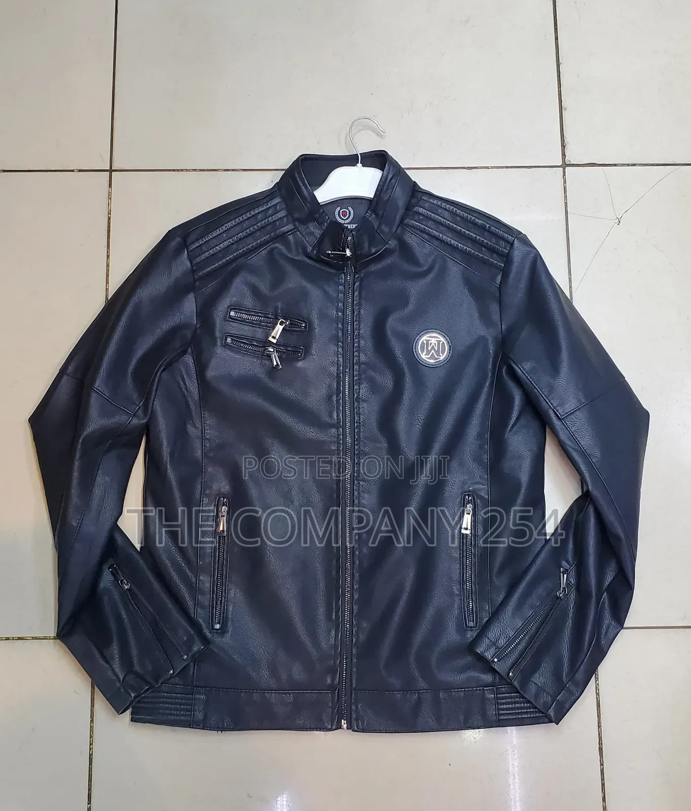 Quality Official Business Leather Plain Jacket in Stock
