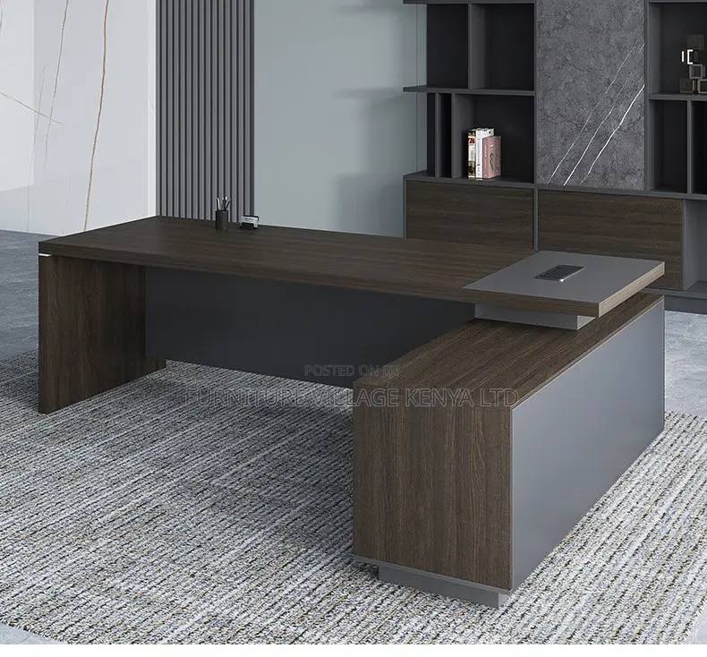 Office Desk:1800mm Premium Solid Wood Business Desk