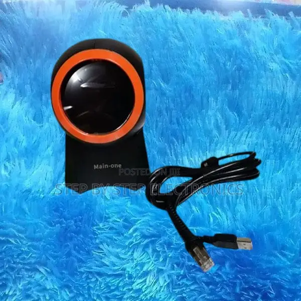 High Scanning Speed 1d/2d Desktop Round Barcode Scanner