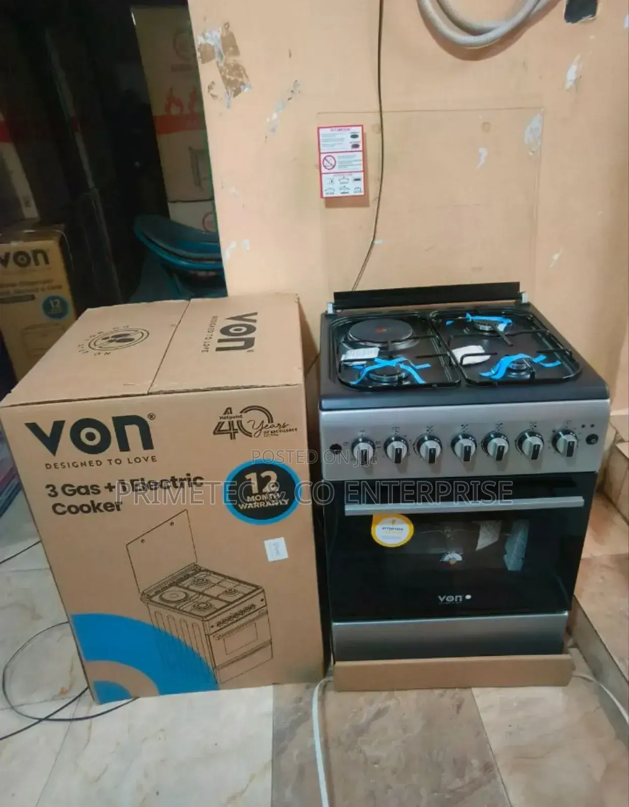 3+1 Von 58*58 Standing Cooker