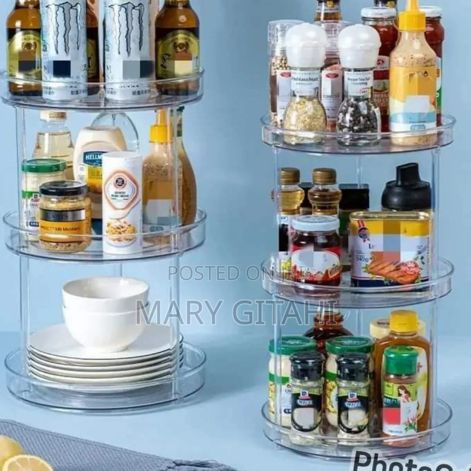 Good Quality Q*3 Layer360rotation Cabinet Turntableorganizer