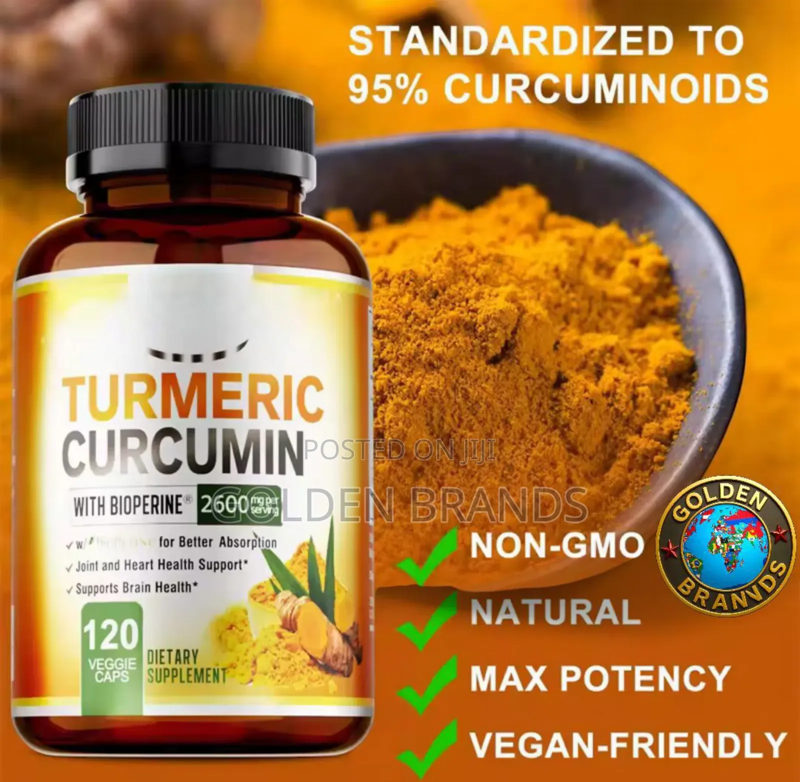Bioperine Turmeric Curcumin: Joint, Bone Energy Boost