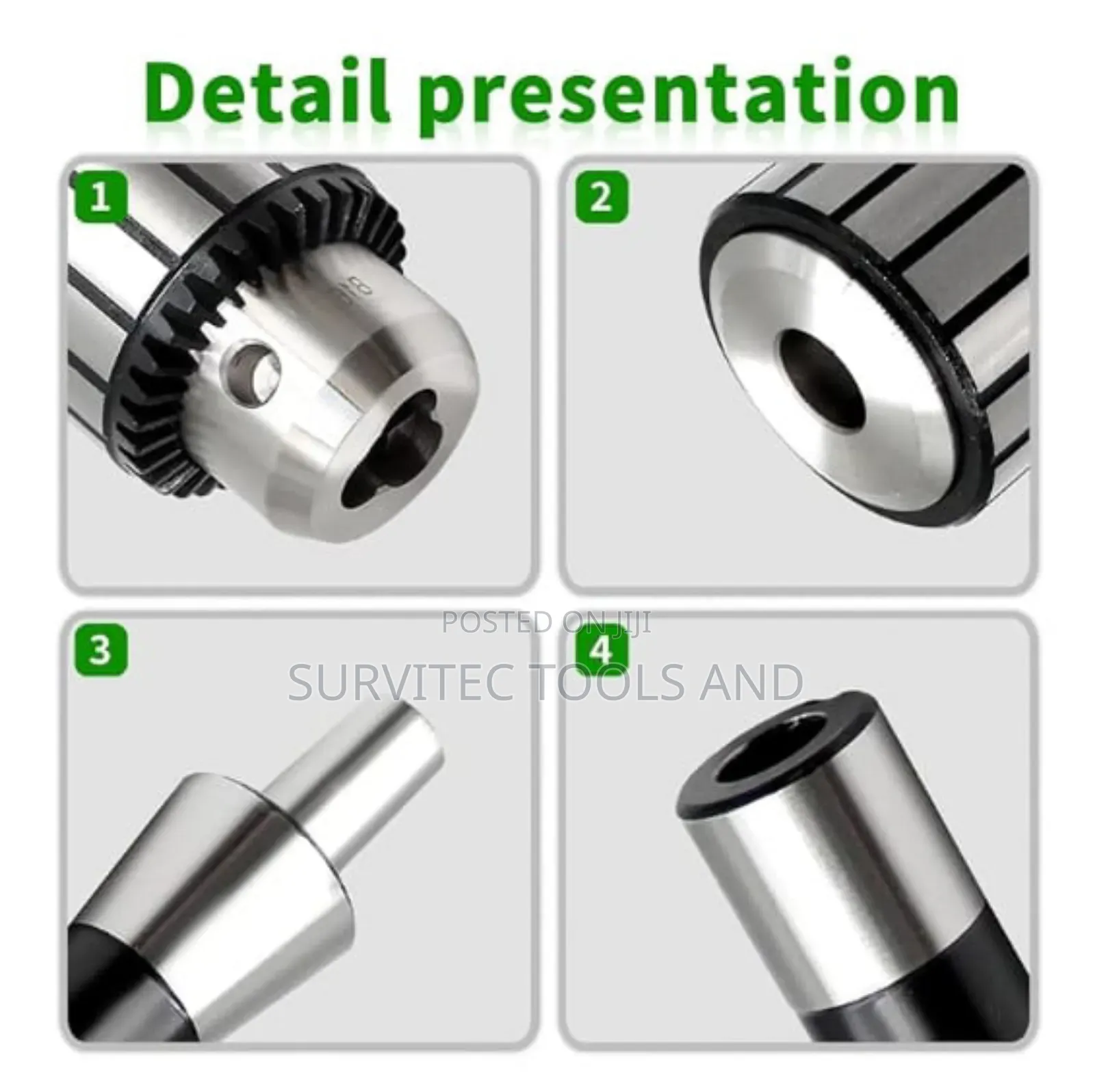 Drill Chuck B16/B22 With Arbor and Key
