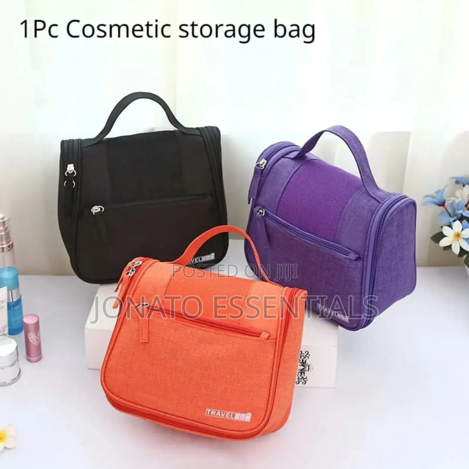 Travel Toiletry Bag - Organizer for Cosmetics, Makeup