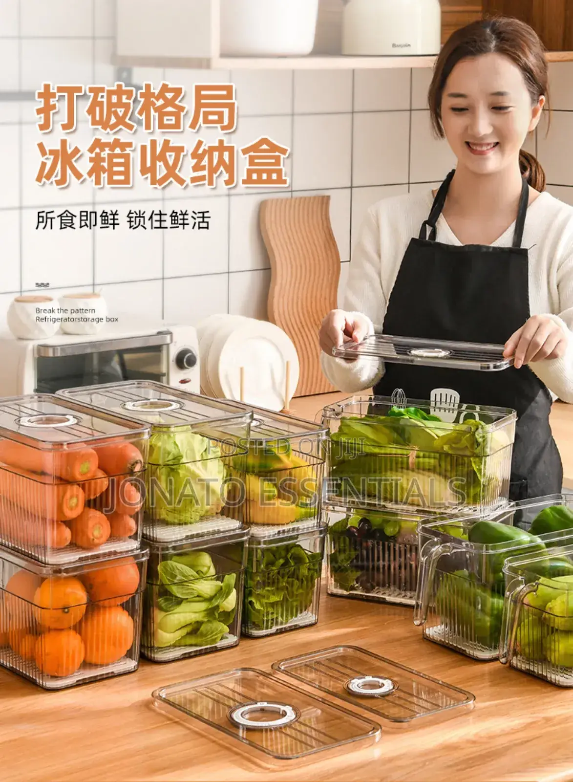Fridge Acrylic Storage Containers
