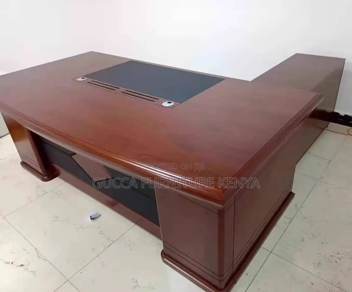 Office Desk: 180cm Wide Single Solid Veneer Executive Desk