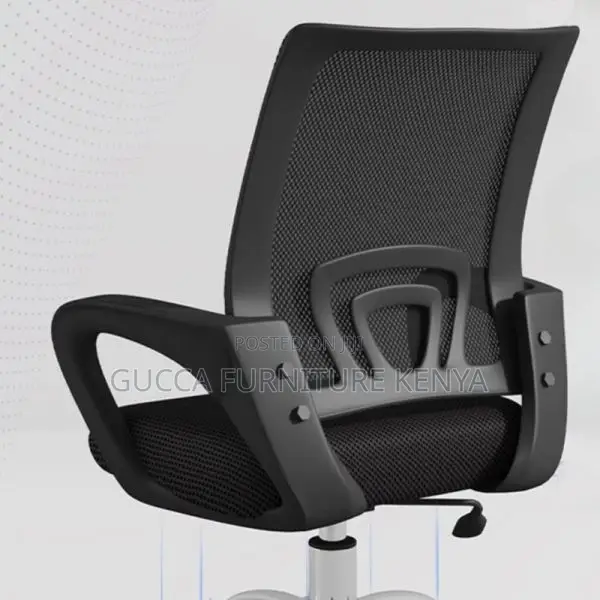 Office Chair:Upholstered Portable Wheels Mesh Office Chair
