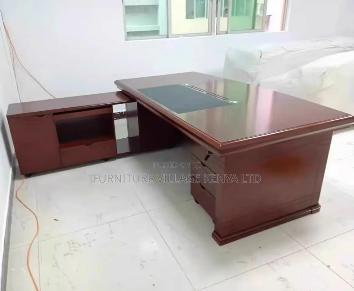 Office Desk: 180cm Executive Desk – Solid Veneer Surface