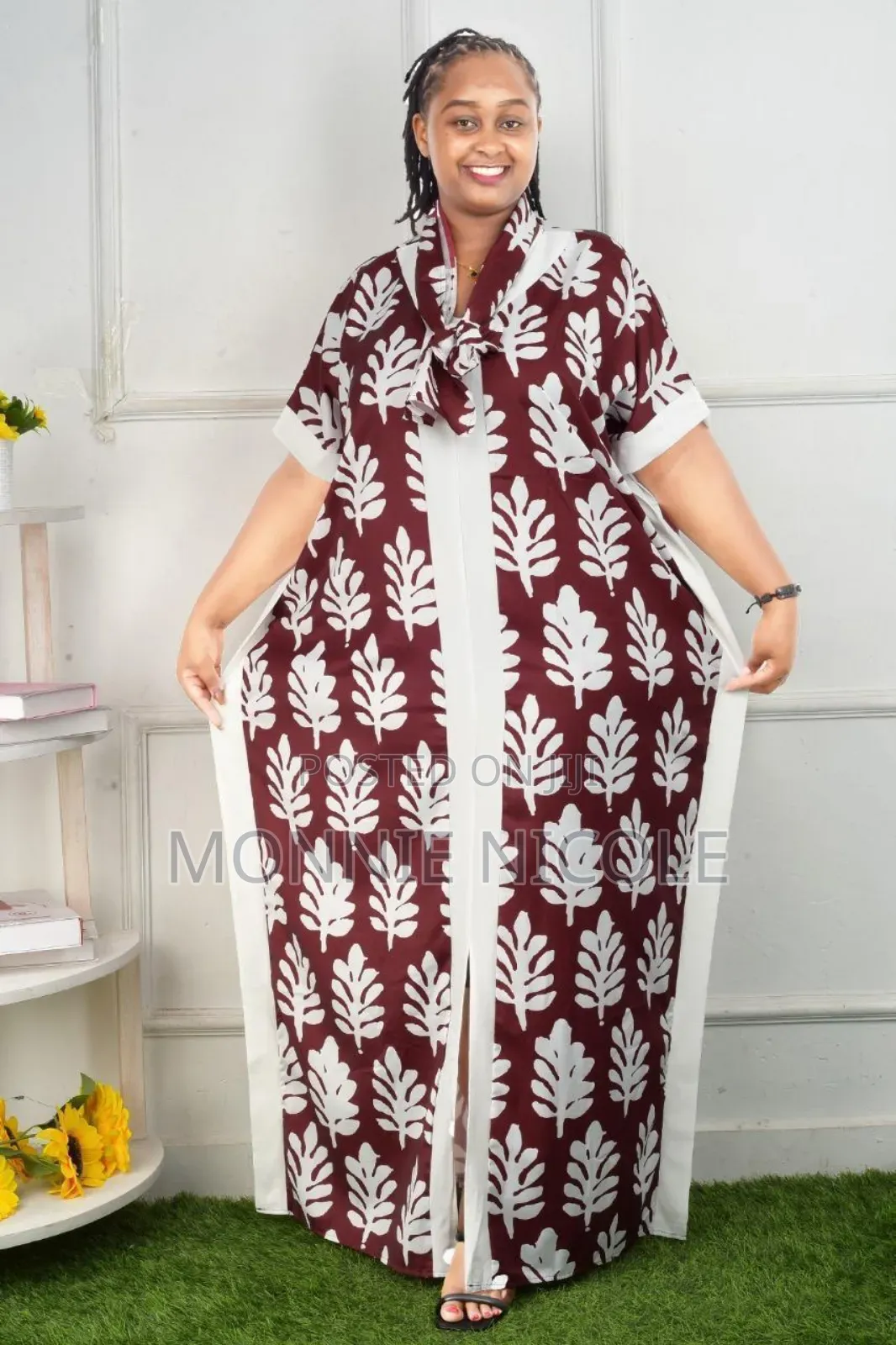 Classy Deras With Scarf ๐ฅ๐ฏ๐Maxi Dress